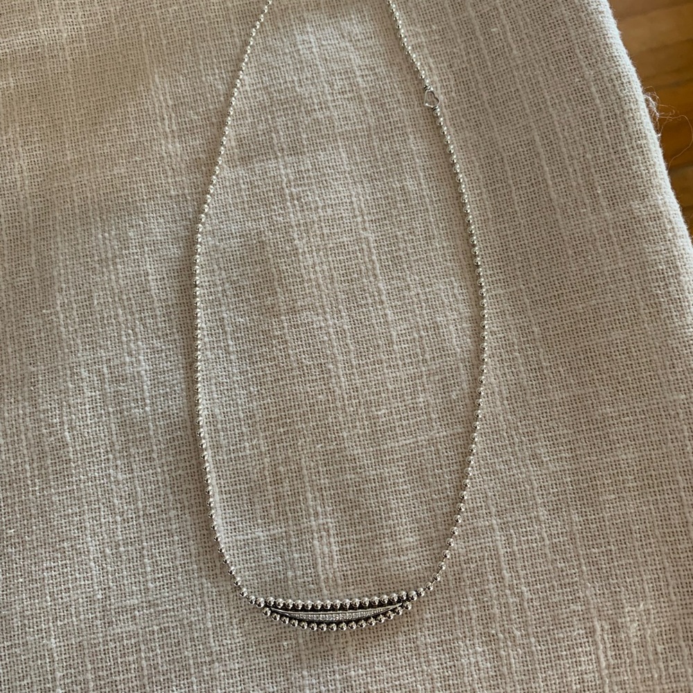 LAGOS caviar spark diamond necklace!